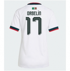 Mexiko Orbelin Pineda #17 Auswärtstrikot Frauen WM 2026 Kurzarm