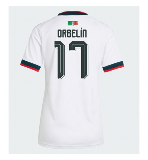 Mexiko Orbelin Pineda #17 Auswärtstrikot Frauen WM 2026 Kurzarm Mexiko Orbelin Pineda #17 Auswärtstrikot Frauen WM 2026 Kurzarm
