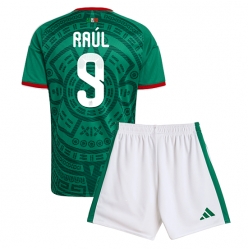 Mexiko Raul Jimenez #9 Heimtrikot Kinder WM 2026 Kurzarm (+ kurze hosen)