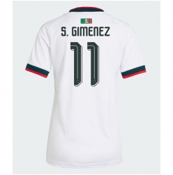 Mexiko Santiago Gimenez #11 Auswärtstrikot Frauen WM 2026 Kurzarm