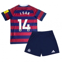 Newcastle United Alexander Isak #14 Auswärtstrikot Kinder 2024-25 Kurzarm (+ kurze hosen)