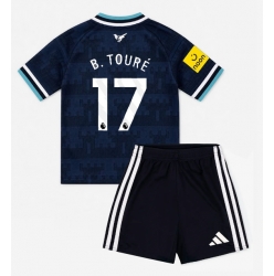 Newcastle United Bazoumana Toure #17 Auswärtstrikot Kinder 2026-27 Kurzarm (+ kurze hosen)