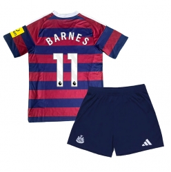 Newcastle United Harvey Barnes #11 Auswärtstrikot Kinder 2024-25 Kurzarm (+ kurze hosen)