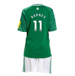 Newcastle United Harvey Barnes #11 Auswärtstrikot Kinder 2025-26 Kurzarm (+ kurze hosen)