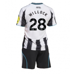 Newcastle United Joe Willock #28 Heimtrikot Kinder 2025-26 Kurzarm (+ kurze hosen)