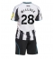 Newcastle United Joe Willock #28 Heimtrikot Kinder 2025-26 Kurzarm (+ kurze hosen)