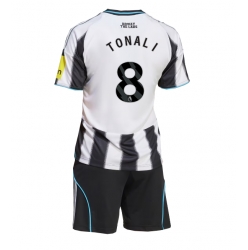 Newcastle United Sandro Tonali #8 Heimtrikot Kinder 2025-26 Kurzarm (+ kurze hosen)