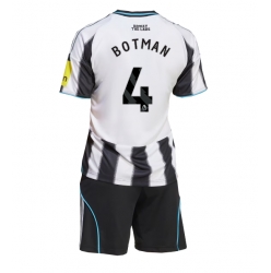 Newcastle United Sven Botman #4 Heimtrikot Kinder 2025-26 Kurzarm (+ kurze hosen)