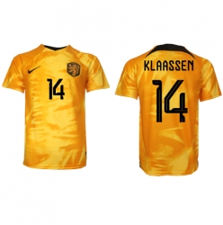 Niederlande Davy Klaassen #14 Heimtrikot WM 2022 Kurzarm