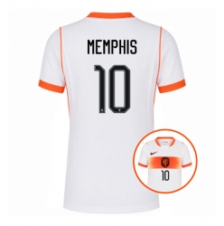 Niederlande Memphis Depay #10 Auswärtstrikot Frauen WM 2026 Kurzarm