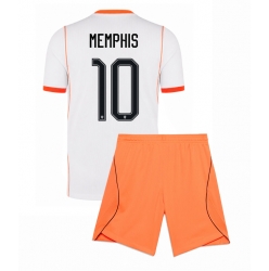 Niederlande Memphis Depay #10 Auswärtstrikot Kinder WM 2026 Kurzarm (+ kurze hosen)