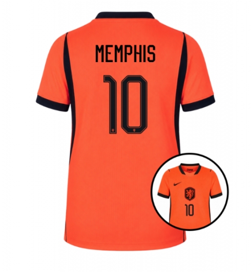 Niederlande Memphis Depay #10 Heimtrikot Frauen WM 2026 Kurzarm Niederlande Memphis Depay #10 Heimtrikot Frauen WM 2026 Kurzarm