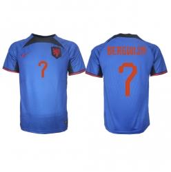 Niederlande Steven Bergwijn #7 Auswärtstrikot WM 2022 Kurzarm