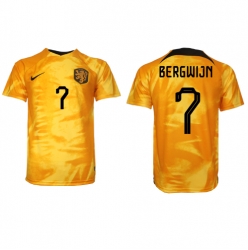 Niederlande Steven Bergwijn #7 Heimtrikot WM 2022 Kurzarm