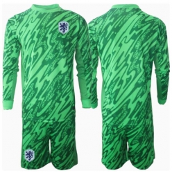Niederlande Torwart Heimtrikot Kinder EM 2024 Langarm (+ kurze hosen)