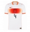 Niederlande Virgil van Dijk #4 Auswärtstrikot WM 2026 Kurzarm Niederlande Virgil van Dijk #4 Auswärtstrikot WM 2026 Kurzarm