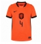 Niederlande Virgil van Dijk #4 Heimtrikot Frauen WM 2026 Kurzarm Niederlande Virgil van Dijk #4 Heimtrikot Frauen WM 2026 Kurzarm