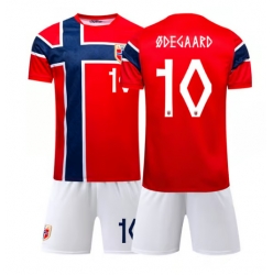 Norwegen Martin Odegaard #10 Heimtrikot Kinder WM 2026 Kurzarm (+ kurze hosen)