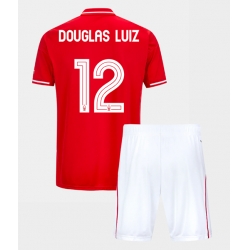Nottingham Forest Douglas Luiz #12 Heimtrikot Kinder 2025-26 Kurzarm (+ kurze hosen)