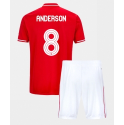 Nottingham Forest Elliot Anderson #8 Heimtrikot Kinder 2025-26 Kurzarm (+ kurze hosen)