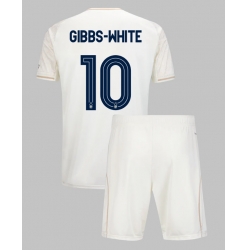 Nottingham Forest Morgan Gibbs-White #10 Auswärtstrikot Kinder 2025-26 Kurzarm (+ kurze hosen)