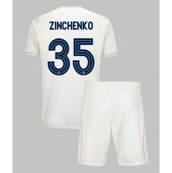 Nottingham Forest Oleksandr Zinchenko #35 Auswärtstrikot Kinder 2025-26 Kurzarm (+ kurze hosen)