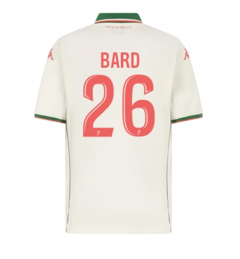 OGC Nice Melvin Bard #26 Auswärtstrikot 2025-26 Kurzarm OGC Nice Melvin Bard #26 Auswärtstrikot 2025-26 Kurzarm