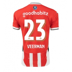 PSV Eindhoven Joey Veerman #23 Heimtrikot 2024-25 Kurzarm