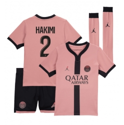 Paris Saint-Germain Achraf Hakimi #2 3rd trikot Kinder 2024-25 Kurzarm (+ kurze hosen)