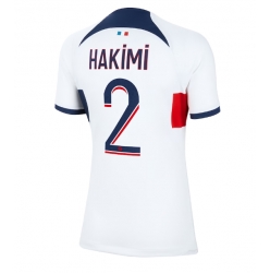 Paris Saint-Germain Achraf Hakimi #2 Auswärtstrikot Frauen 2023-24 Kurzarm