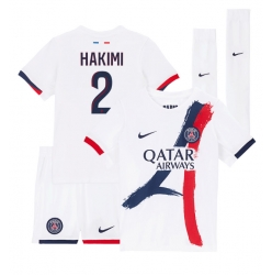 Paris Saint-Germain Achraf Hakimi #2 Auswärtstrikot Kinder 2024-25 Kurzarm (+ kurze hosen)