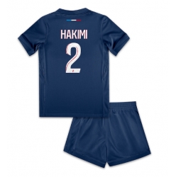 Paris Saint-Germain Achraf Hakimi #2 Heimtrikot Kinder 2024-25 Kurzarm (+ kurze hosen)