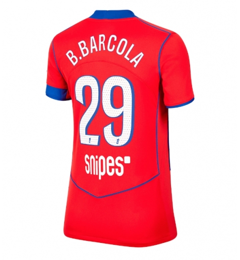 Paris Saint-Germain Bradley Barcola #29 3rd trikot Frauen 2025-26 Kurzarm Paris Saint-Germain Bradley Barcola #29 3rd trikot Frauen 2025-26 Kurzarm