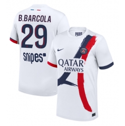 Paris Saint-Germain Bradley Barcola #29 Auswärtstrikot 2025-26 Kurzarm