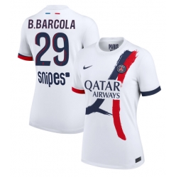 Paris Saint-Germain Bradley Barcola #29 Auswärtstrikot Frauen 2025-26 Kurzarm