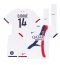 Paris Saint-Germain Desire Doue #14 Auswärtstrikot Kinder 2024-25 Kurzarm (+ kurze hosen)