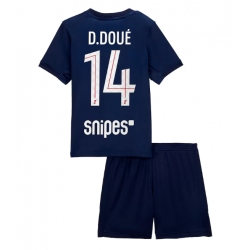 Paris Saint-Germain Desire Doue #14 Heimtrikot Kinder 2025-26 Kurzarm (+ kurze hosen)