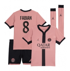 Paris Saint-Germain Fabian Ruiz #8 3rd trikot Kinder 2024-25 Kurzarm (+ kurze hosen)
