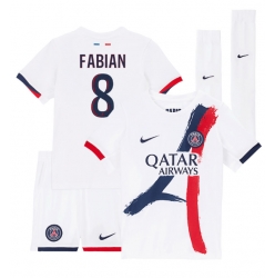 Paris Saint-Germain Fabian Ruiz #8 Auswärtstrikot Kinder 2024-25 Kurzarm (+ kurze hosen)