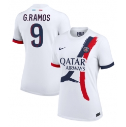 Paris Saint-Germain Goncalo Ramos #9 Auswärtstrikot Frauen 2024-25 Kurzarm