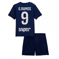 Paris Saint-Germain Goncalo Ramos #9 Heimtrikot Kinder 2025-26 Kurzarm (+ kurze hosen)