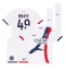 Paris Saint-Germain Ibrahim Mbaye #49 Auswärtstrikot Kinder 2025-26 Kurzarm (+ kurze hosen)