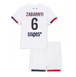 Paris Saint-Germain Illia Zabarnyi #6 Auswärtstrikot Kinder 2025-26 Kurzarm (+ kurze hosen)