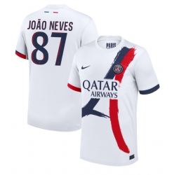 Paris Saint-Germain Joao Neves #87 Auswärtstrikot 2024-25 Kurzarm