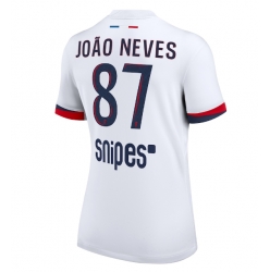 Paris Saint-Germain Joao Neves #87 Auswärtstrikot Frauen 2025-26 Kurzarm