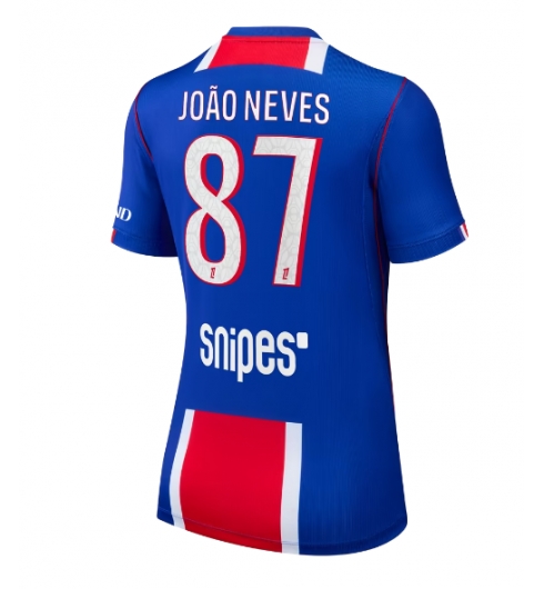 Paris Saint-Germain Joao Neves #87 Heimtrikot Frauen 2026-27 Kurzarm Paris Saint-Germain Joao Neves #87 Heimtrikot Frauen 2026-27 Kurzarm