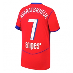 Paris Saint-Germain Khvicha Kvaratskhelia #7 3rd trikot 2025-26 Kurzarm