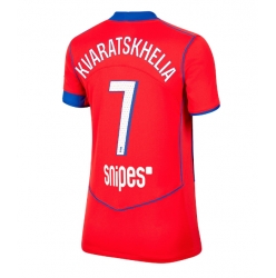 Paris Saint-Germain Khvicha Kvaratskhelia #7 3rd trikot Frauen 2025-26 Kurzarm