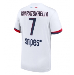 Paris Saint-Germain Khvicha Kvaratskhelia #7 Auswärtstrikot 2025-26 Kurzarm