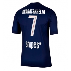 Paris Saint-Germain Khvicha Kvaratskhelia #7 Heimtrikot 2025-26 Kurzarm